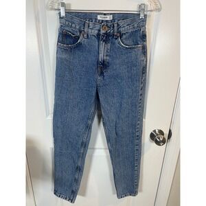 Pull&Bear Womens‎ Mom Jeans High Waisted Blue Size 2